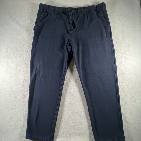 Eddie Bauer Pants Mens Size XXL Navy Fleece Lined Drawstring Lounge Sweatpants‎ - Picture 1 of 14